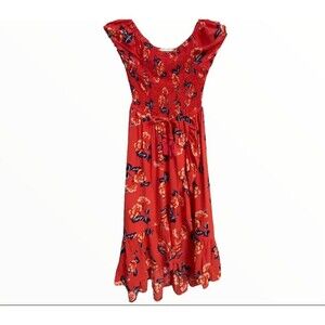 Justice Girls Smocked Floral Long Dress Sz 7